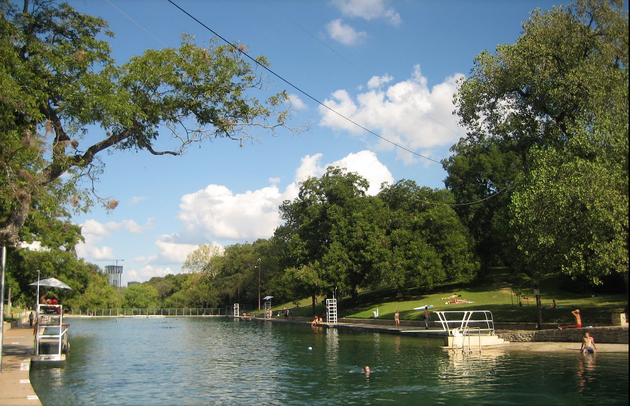 Barton Springs Pool A Texas Springfed Swimming Hole