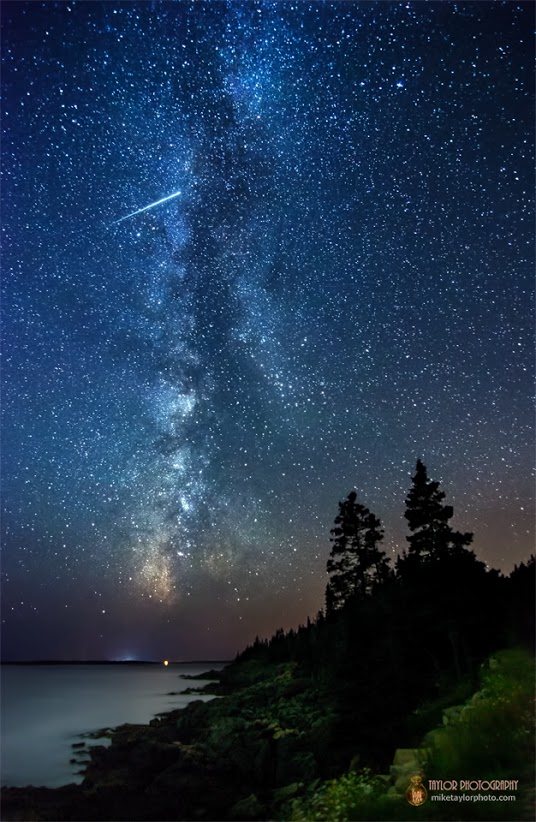 Milky Way & Meteor Acadia PLR