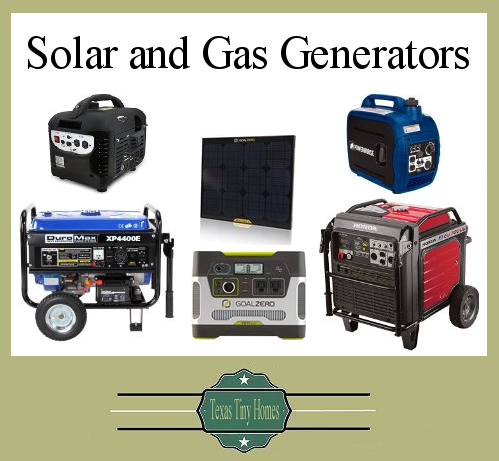 tiny home generators, tiny house generators, small house generators, small home generators, solar generators for off the grid, off grid supplies, off grid products, off grid power options