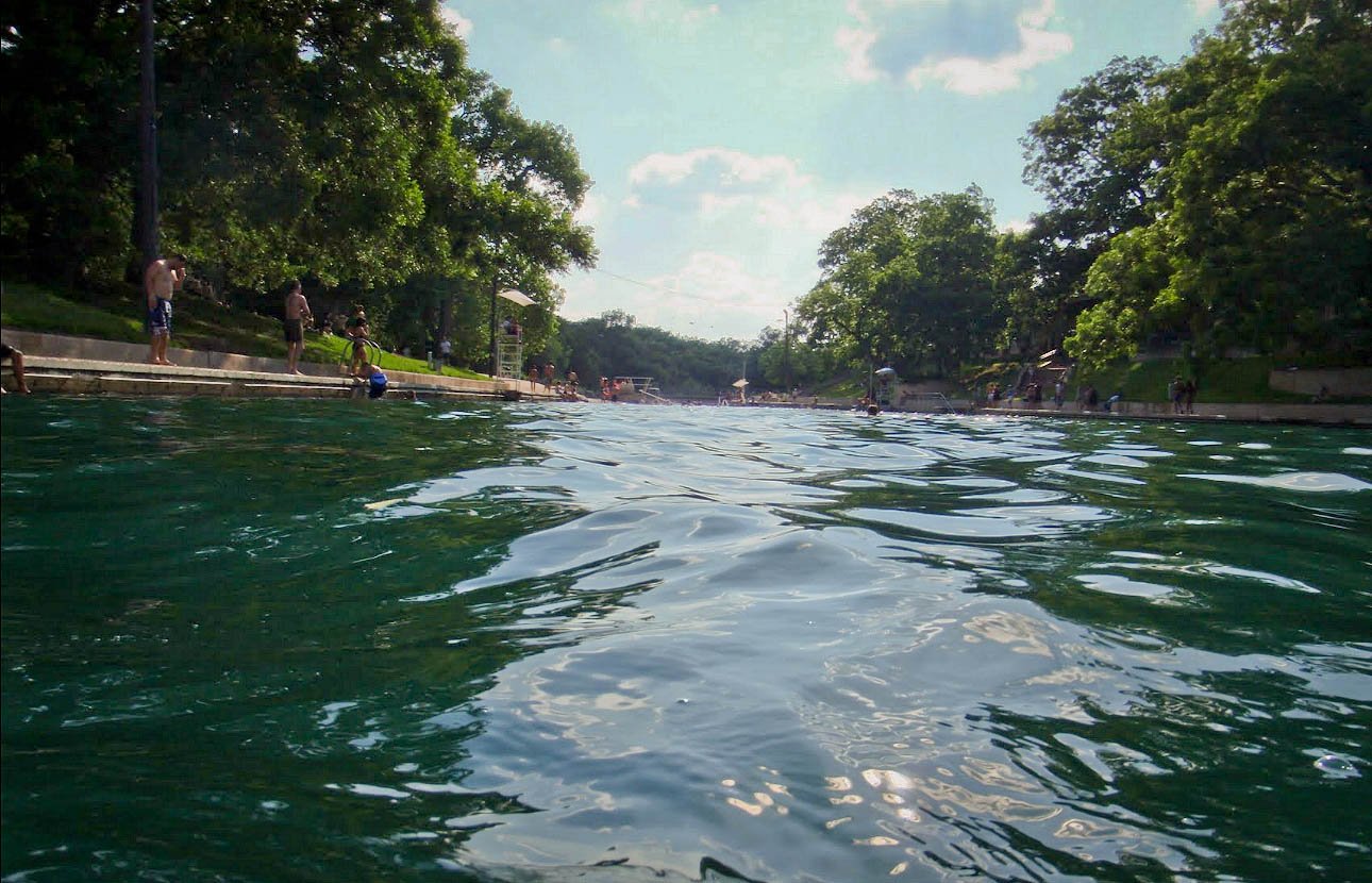 Barton Springs Pool, Spring Fed Swimming Holes, Zilker Park Swimming Pool, Austin's Best Swimming Holes,  Texas Spring Fed Rivers